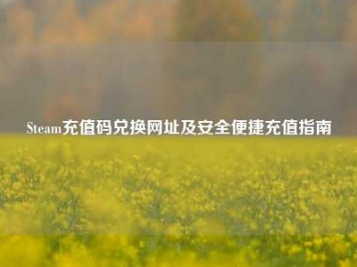 Steam充值码兑换网址及安全便捷充值指南