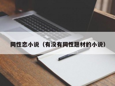 同性恋小说（有没有同性题材的小说）