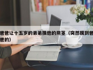 爸爸让十五岁的弟弟摸他的阴茎（突然摸到爸爸的）