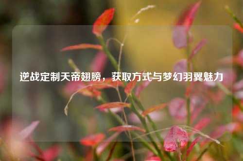 逆战定制天帝翅膀，获取方式与梦幻羽翼魅力
